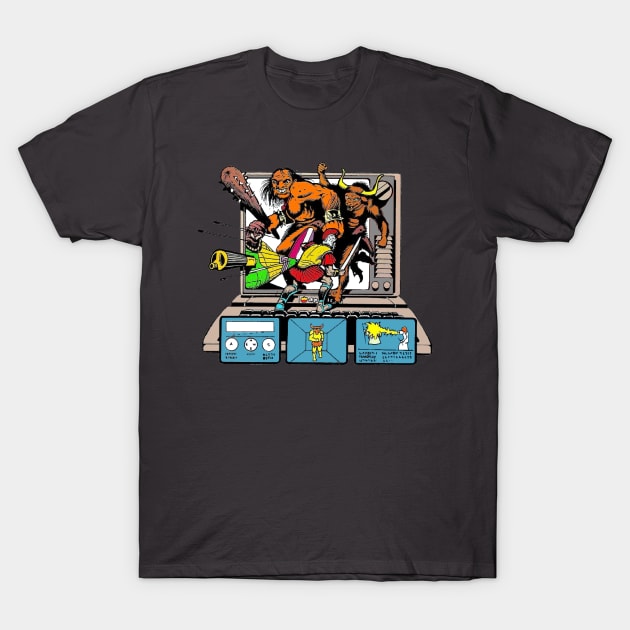 Fantasy Gaming, 80s computer style! T-Shirt by josephcdickerson